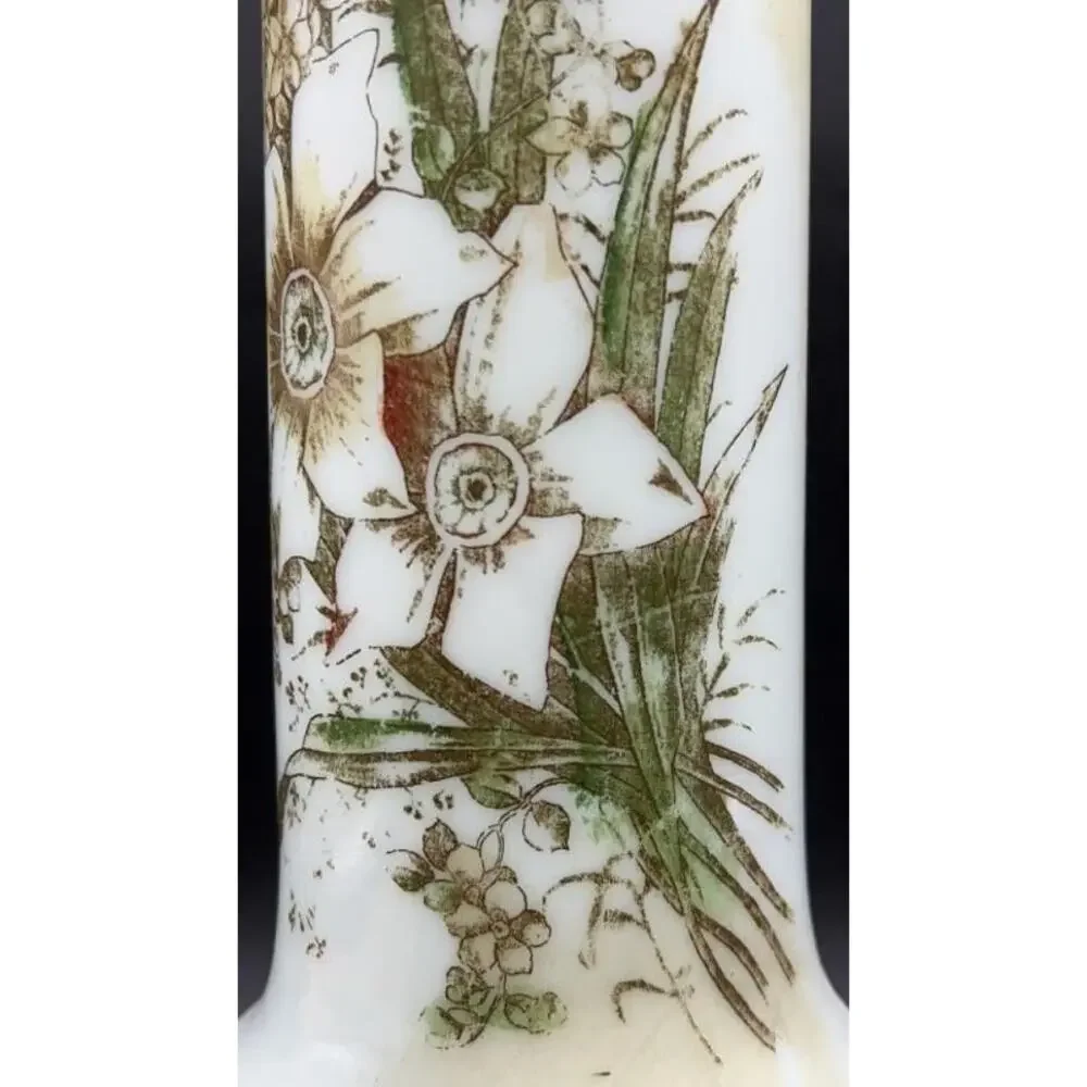 VTG Takahashi Soft Flower San Francisco Bud Vase Hand-Painted 11.5